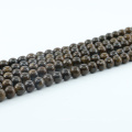 L-0584 Full Strand 38CM Véritable Noir Quartz Lisse Bronzite Lâche Perles Spacer Pierres pour La Fabrication de Bijoux